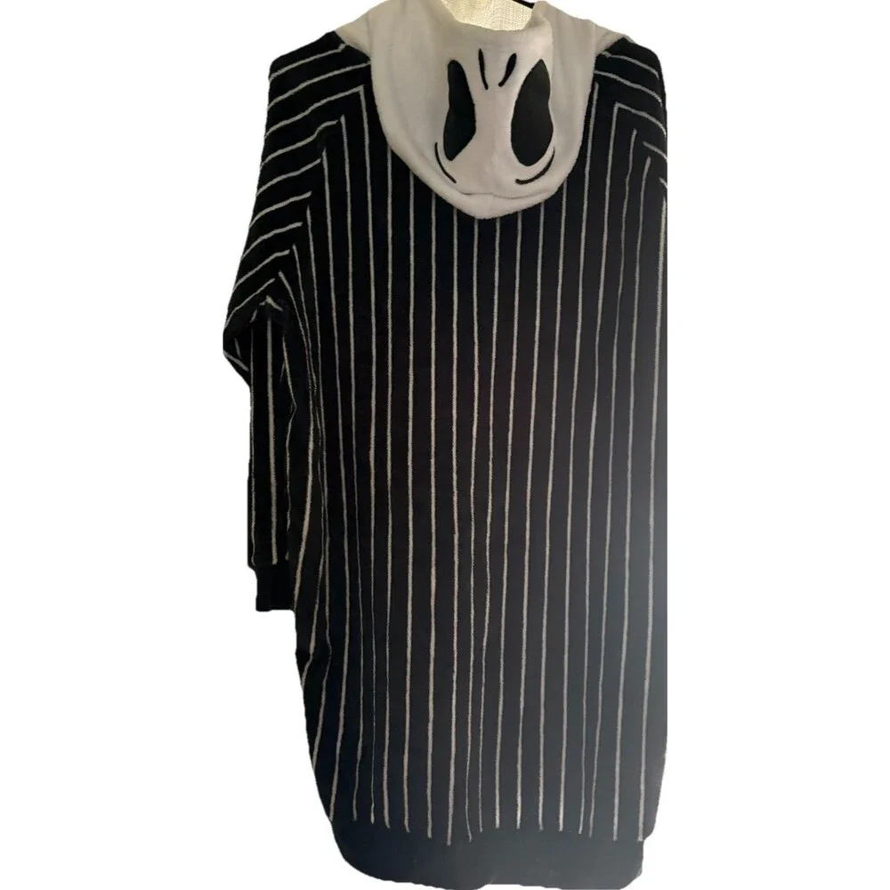 DISNEY Nightmare Before Christmas nightgown Youth Girls M 8/10 nightshirt hooded - Picture 2 of 10